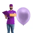 balony rainbow metalizowane fioletowe partydeco 11 10 szt