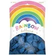 balony rainbow metalizowane granatowe partydeco 11 100 szt