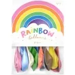 balony rainbow metalizowane mix partydeco 9 10 szt
