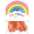 balony rainbow metalizowane pomaranczowe partydeco 11 10 szt