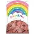 balony rainbow metalizowane rozowe zloto partydeco 11 100 szt