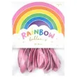 balony rainbow metalizowane rozowy jasny partydeco 11 10 szt