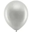 balony rainbow metalizowane srebrne partydeco 9 100 szt