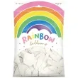 balony rainbow pastelowe biale partydeco 11 100 szt