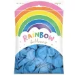 balony rainbow pastelowe blekitne partydeco 11 100 szt