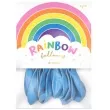 balony rainbow pastelowe blekitne partydeco 9 10 szt
