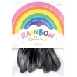 balony rainbow pastelowe czarne partydeco 11 10 szt