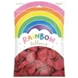 balony rainbow pastelowe czerwone partydeco 9 100 szt