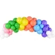 balony rainbow pastelowe granatowe partydeco 11 10 szt