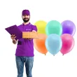 balony rainbow pastelowe mix partydeco 11 100 szt