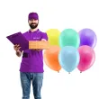 balony rainbow pastelowe mix partydeco 9 10 szt