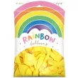 balony rainbow pastelowe zolte partydeco 9 100 szt