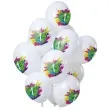 balony roczek color splash bialy folat 12 12 szt