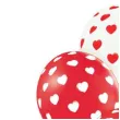 balony romantyczne serduszka mix 12 6 szt