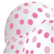 balony rozowe kropki transparent gemar 12 5 szt