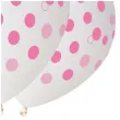 balony rozowe kropki transparent gemar 12 5 szt