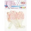 balony rozowe kropki transparent gemar 12 5 szt