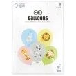 balony safari zwierzeta mix partypal 12 5 szt