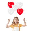 balony serca bialo czerwone gemar 10 5 szt