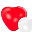 balony serca bialo czerwone gemar 10 5 szt