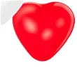 balony serca bialo czerwone gemar 10 5 szt