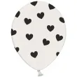 balony serca czarny strong 14 6 szt