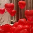 balony serca czerwone partydeco 16 6 szt
