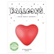 balony serca ekologiczne czerwone partypal 12 6 szt