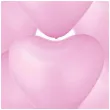 balony serca ekologiczne rozowe partypal 12 6 szt