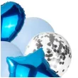 balony serca i gwiazdki niebieskie czakos zestaw