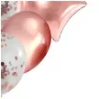 balony serca i gwiazdki rozowe zloto czakos zestaw