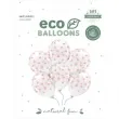 balony serca rozowe transparentne partydeco 13 6 szt