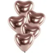 balony serca shiny rozowe zloto gemar 12 25 szt