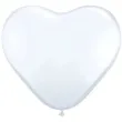 balony serce pastel biale qualatex 36 2 szt