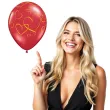 balony serduszka czerwone crystal qualatex 11 25 szt