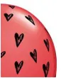 balony serduszka czerwone qualatex 11 25 szt