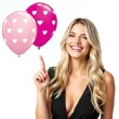 balony serduszka mix rozowy qualatex 11 25 szt