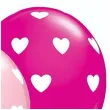balony serduszka mix rozowy qualatex 11 25 szt