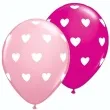 balony serduszka mix rozowy qualatex 11 25 szt