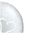balony serduszka srebrne qualatex 11 25 szt
