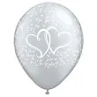 balony serduszka srebrne qualatex 11 25 szt