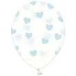 balony serduszka strong transparent blekitne 14 50 szt
