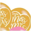 balony she said yes from miss to mrs mint to be mix amscan 11 6 szt