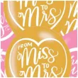 balony she said yes from miss to mrs mint to be mix amscan 11 6 szt