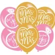 balony she said yes from miss to mrs mint to be mix amscan 11 6 szt