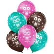 balony sowy pastel mix belbal 12 6 szt
