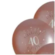 balony sparkling liczba 40 rozowe zloto santex 12 6 szt