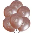 balony sparkling liczba 80 rozowe zloto santex 12 6 szt