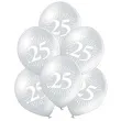 balony srebrne gody 25 rocznica slubu srebrny metalik belbal 10 6 szt