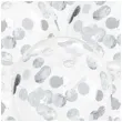 balony srebrne konfetti transparentne partydeco 12 6 szt